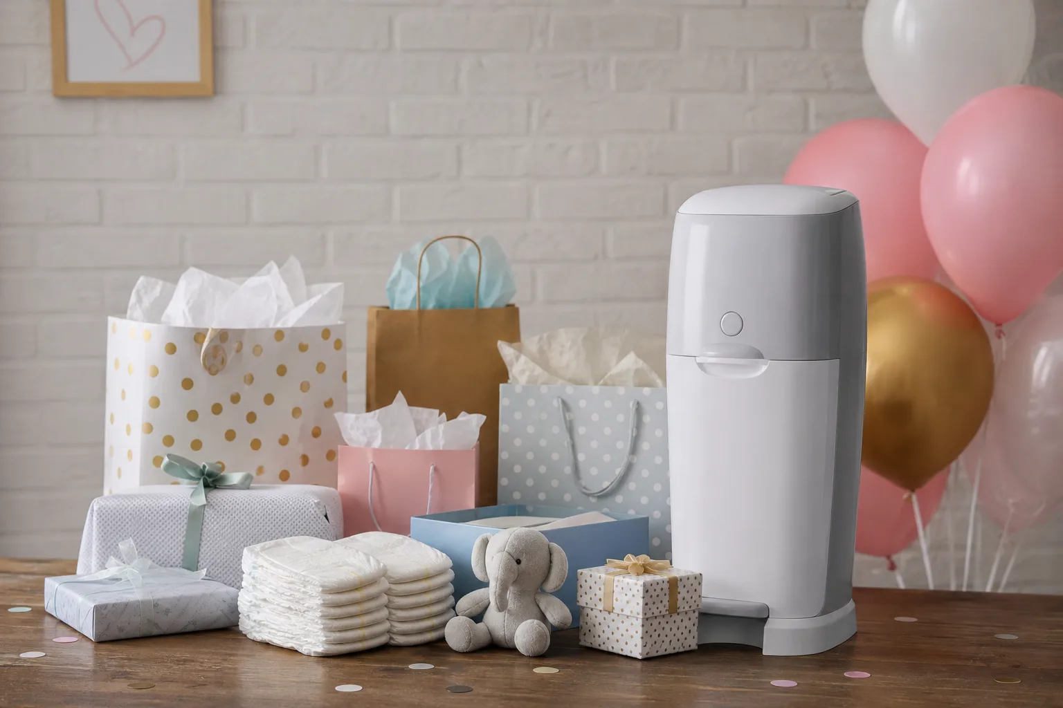 Geschenk- und Partyideen mit Windeleimer: Originelle Praesente und Spiele fuer Babyshowers