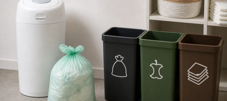 Windeleimer Beutel richtig entsorgen: Muelltrennung und hygienische Tipps