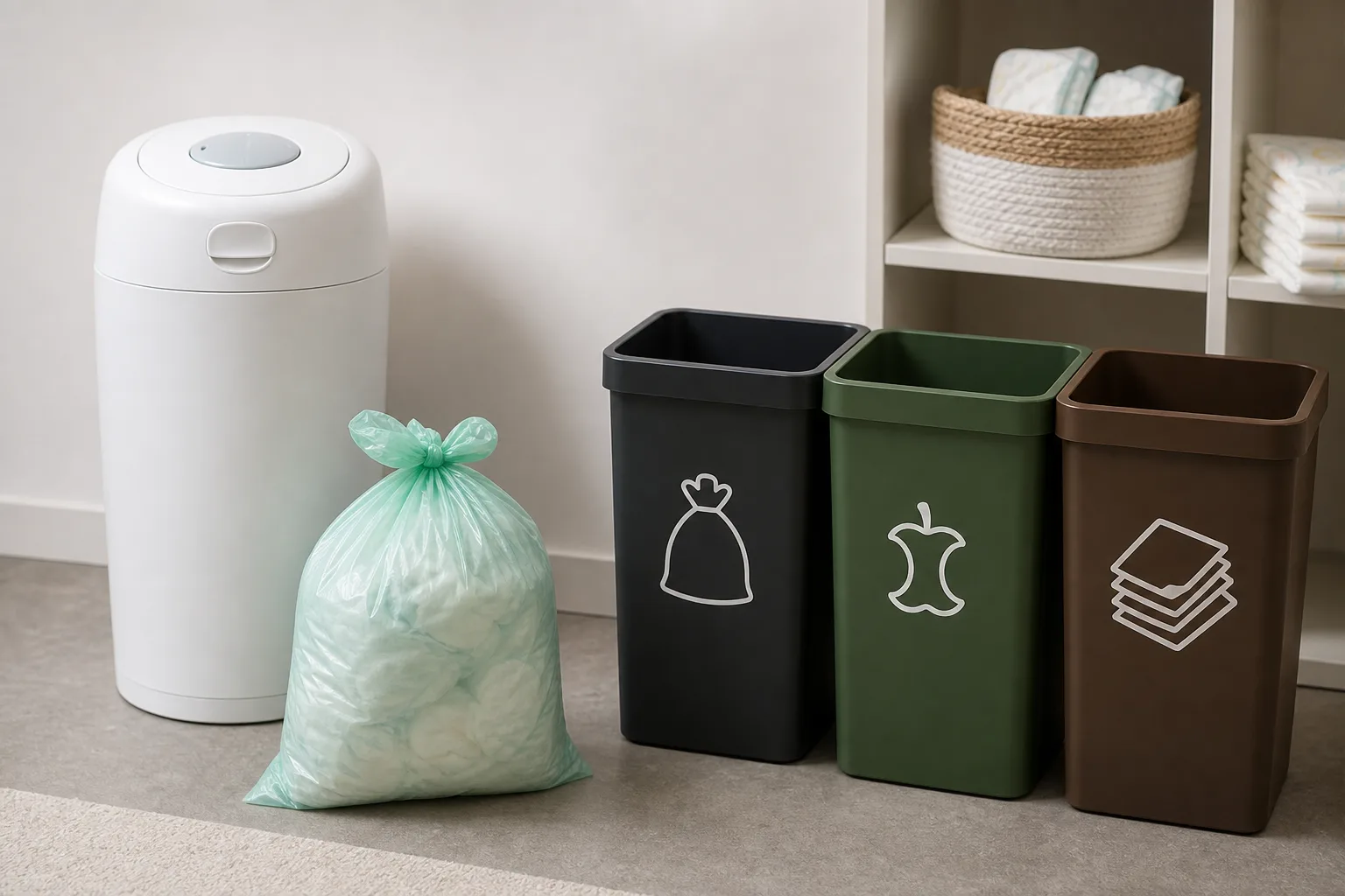 Windeleimer Beutel richtig entsorgen: Muelltrennung und hygienische Tipps